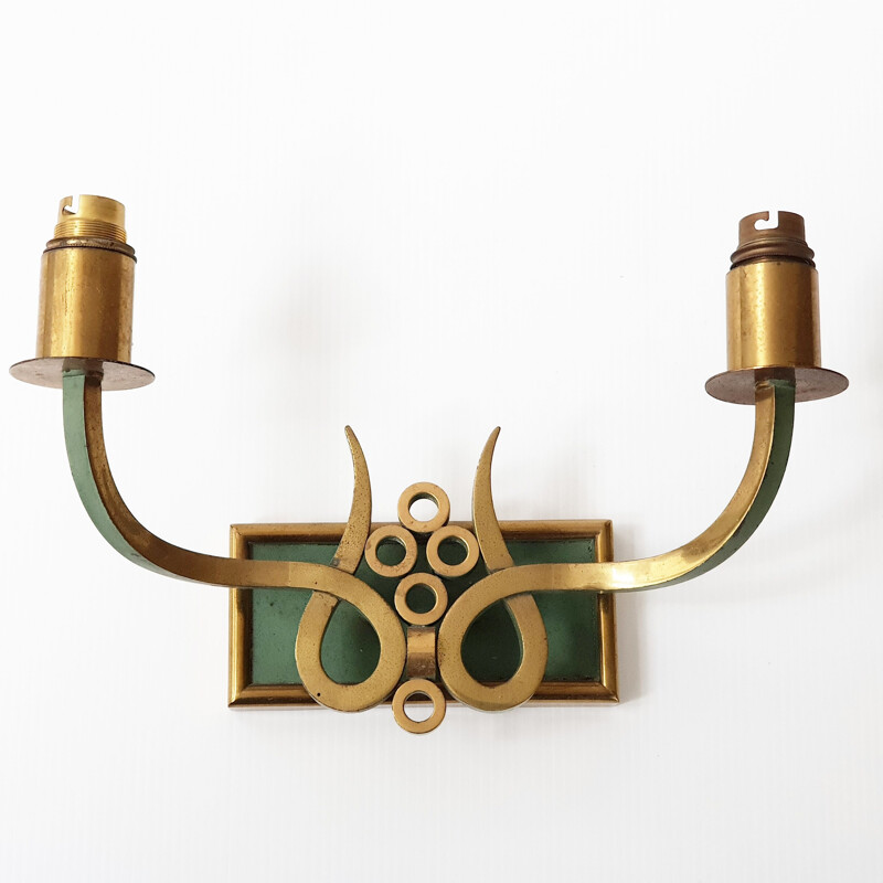 Vintage two arms wall light, 1940
