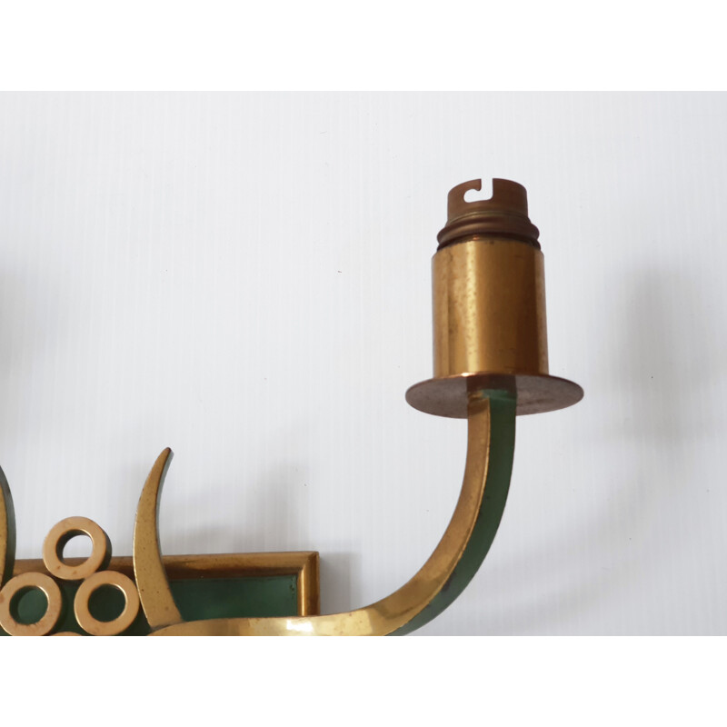 Vintage two arms wall light, 1940