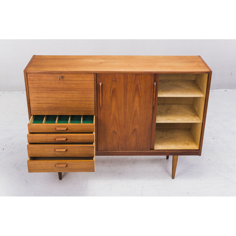 Vintage small teak sideboard, 1960s