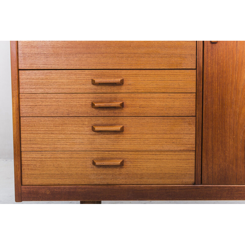 Vintage small teak sideboard, 1960s