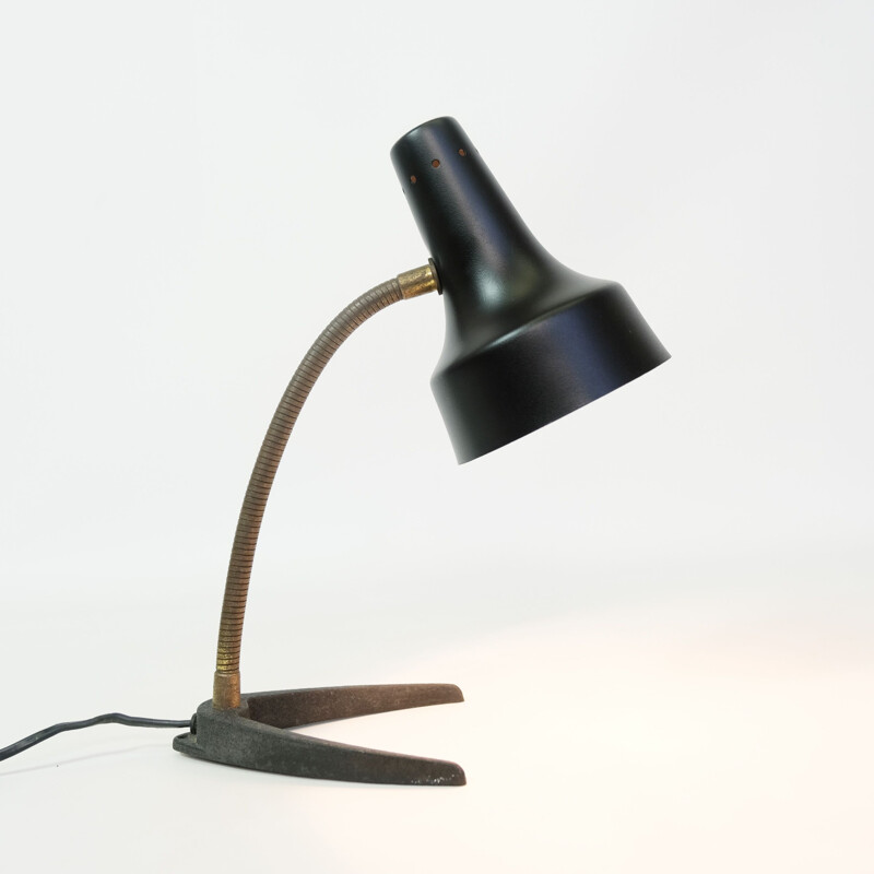 Vintage black lamp, France, 1960-70s