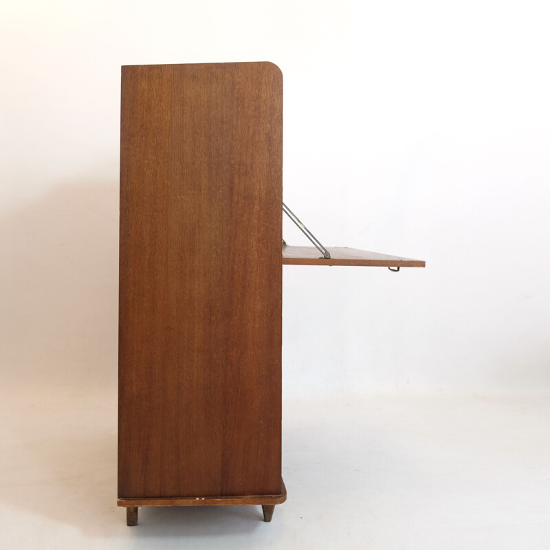 Vintage wooden secretary, France, 1960s