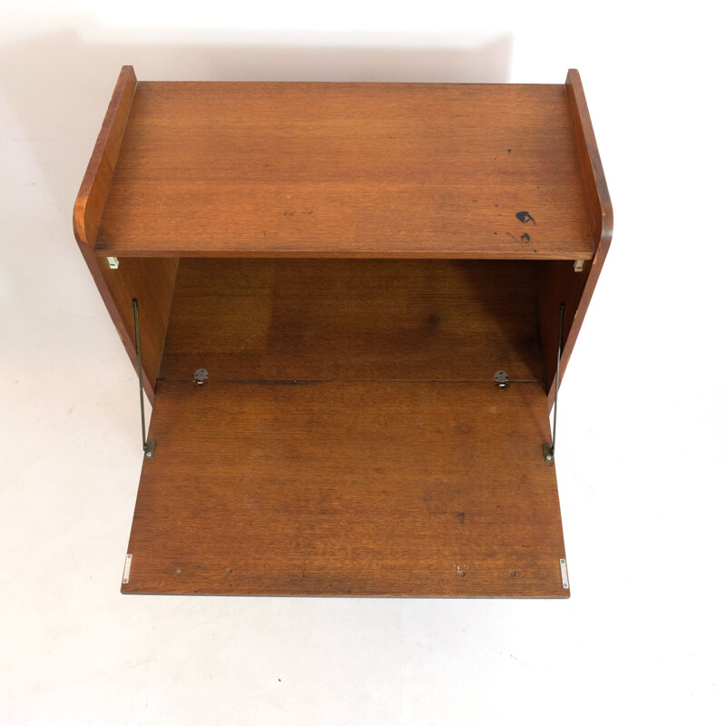 Vintage wooden secretary, France, 1960s