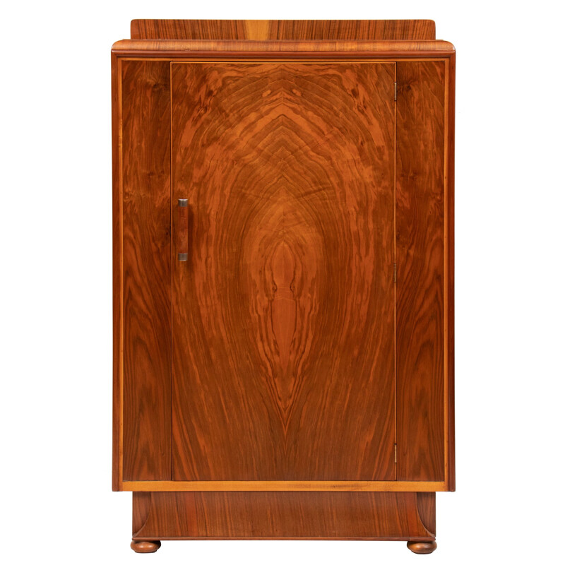 Vintage walnut wardrobe, 1930 