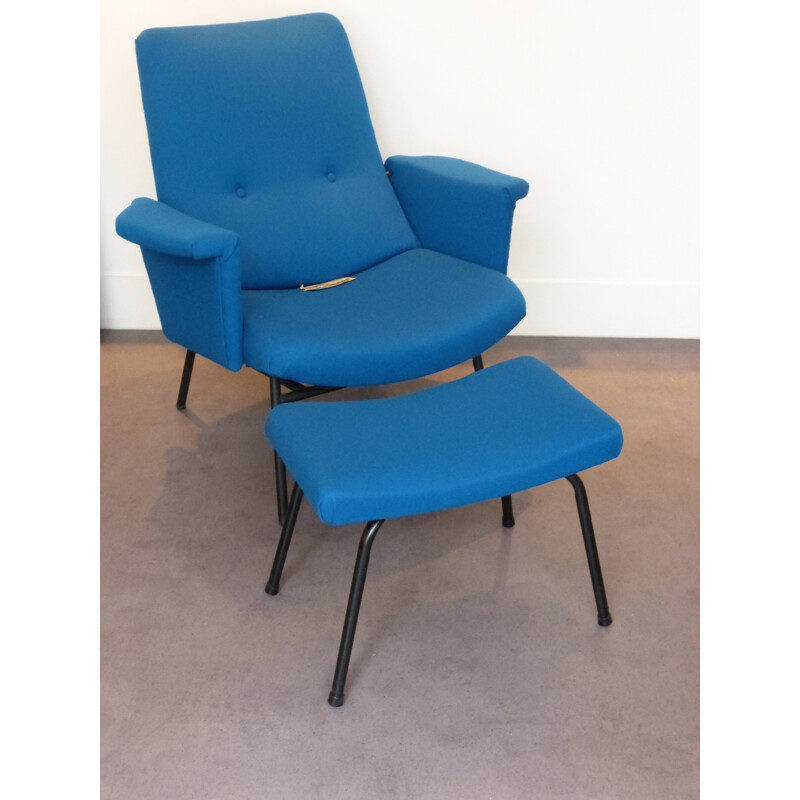 Armchair model "SK61960s" and ottoman, Pierre GUARICHE - 1950s 