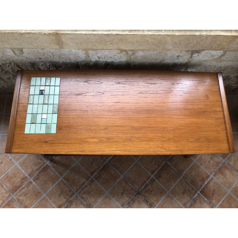 Vintage scandinavian teak coffee table, 1960