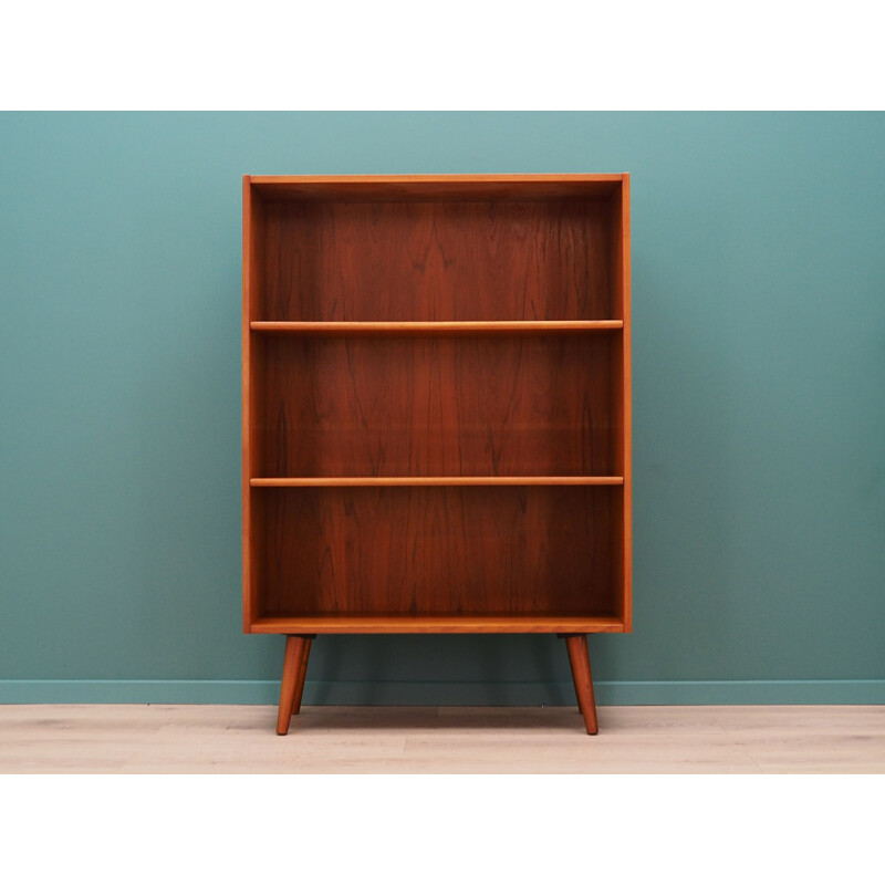 Teak vintage bookcase by Emil Clausen, 1970s