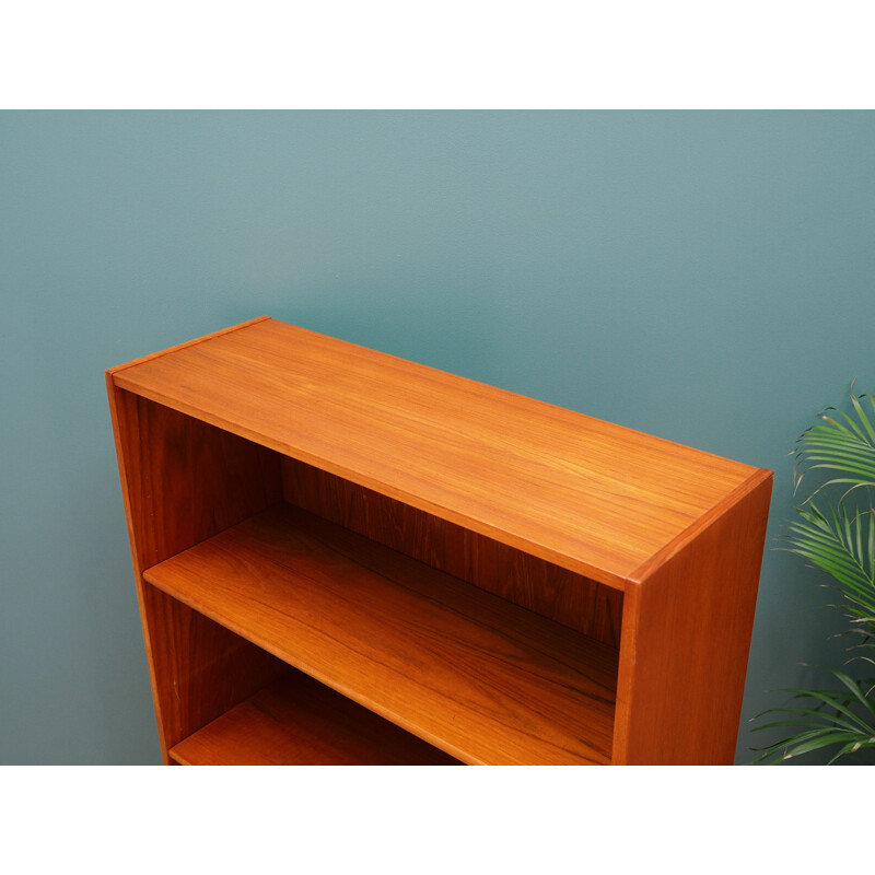 Teak vintage bookcase by Emil Clausen, 1970s