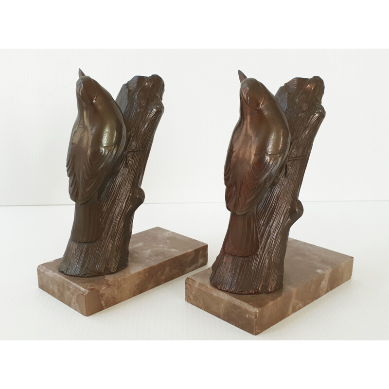 Pair of vintage art deco bookends