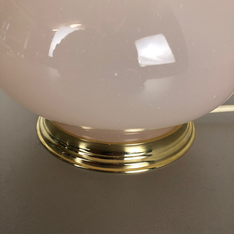 Lampe de table vintage en verre de Murano opalin par Cenedese Vetri, 1960