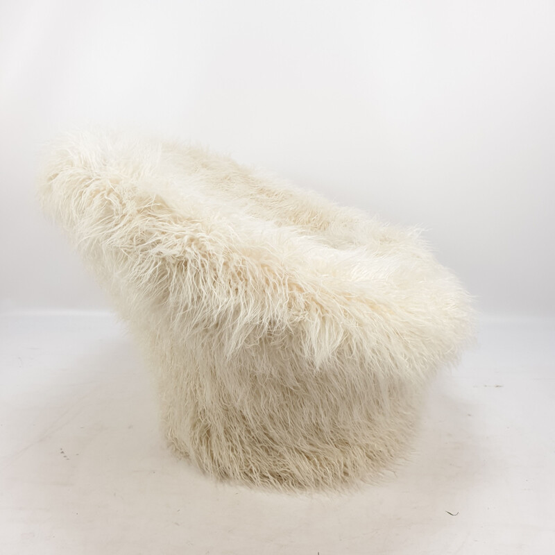 Vintage Mushroom Armchair & Pouf by Pierre Paulin for Artifort, 1960s