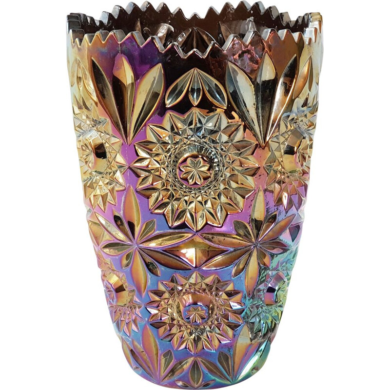 Vintage glass vase, 1960
