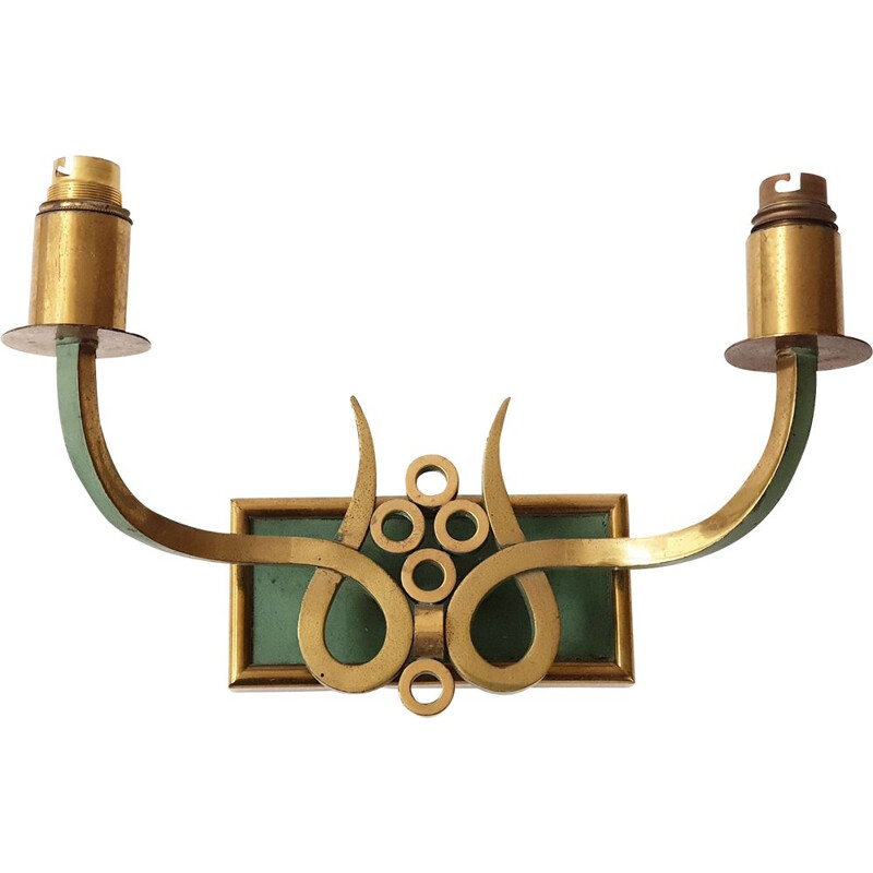 Vintage two arms wall light, 1940