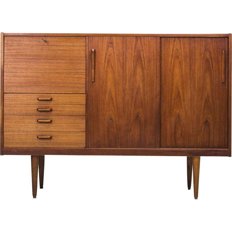 Vintage small teak sideboard, 1960s