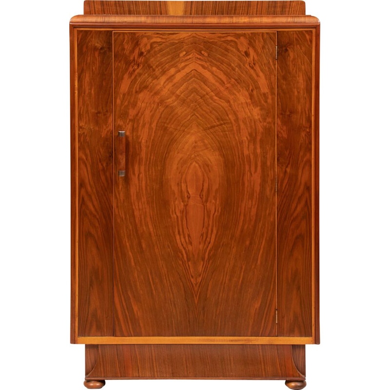 Vintage walnut wardrobe, 1930 