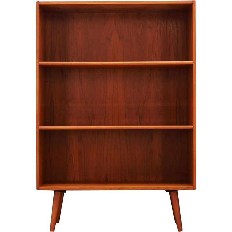 Teak vintage bookcase by Emil Clausen, 1970s