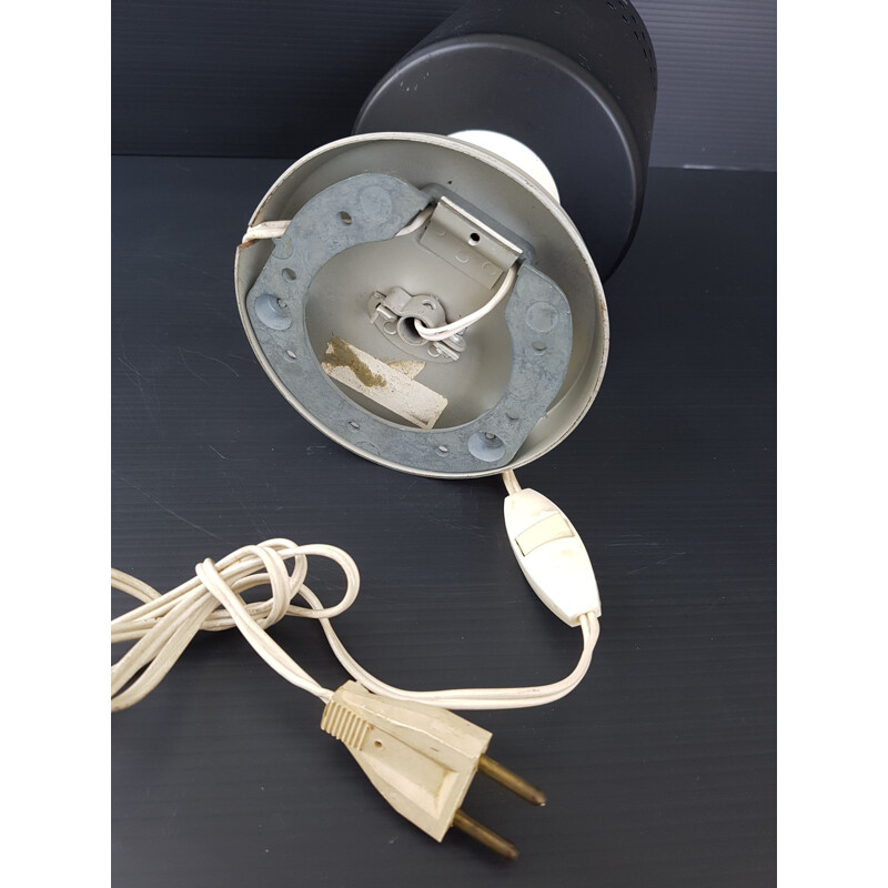 Vintage spot lamp in metal and porcelain, 1950