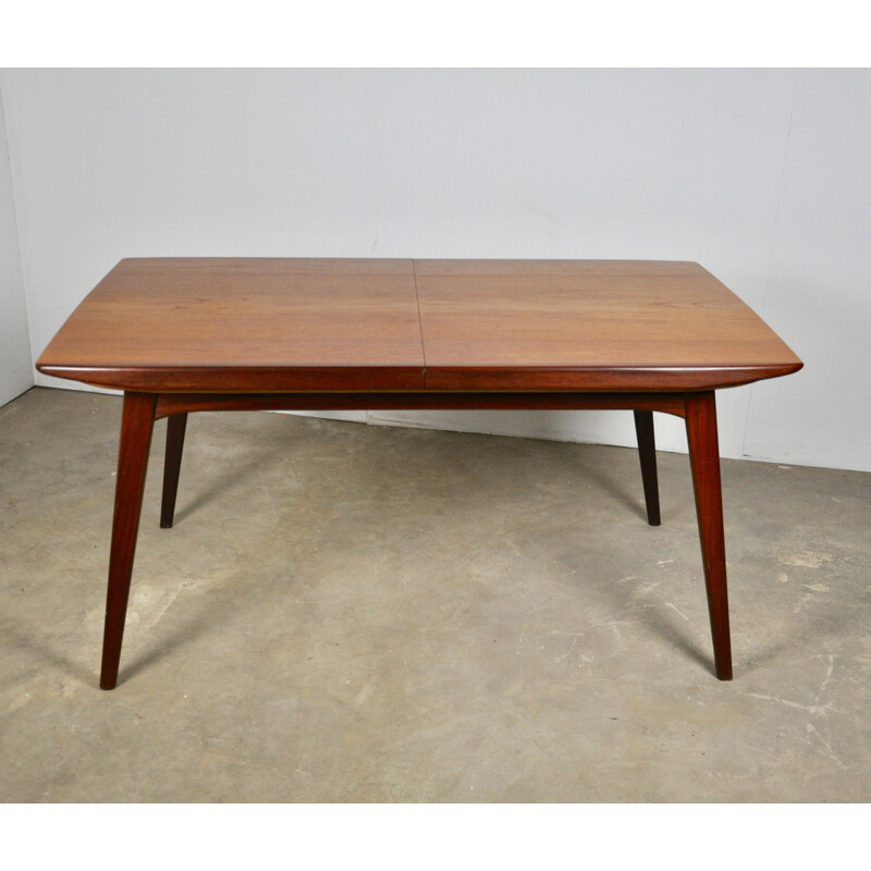 Vintage Extendable Dining Table by Louis van Teeffelen for WéBé, 1960s