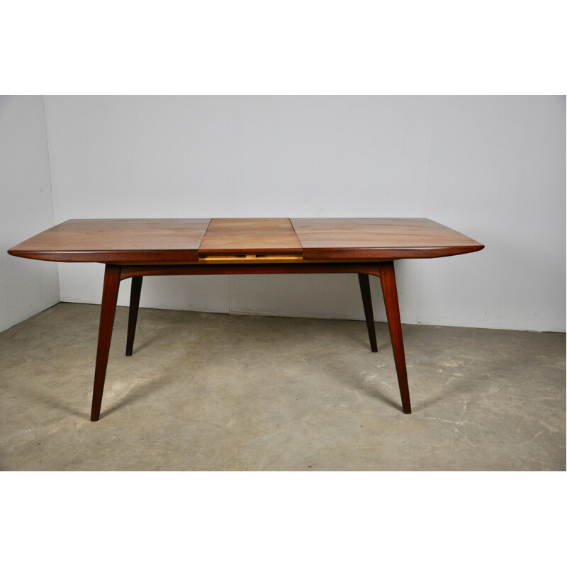 Vintage Extendable Dining Table by Louis van Teeffelen for WéBé, 1960s