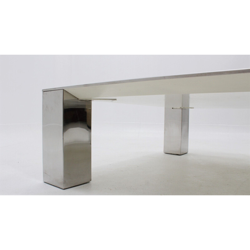 Table basse vintage de Giovanni Offredi pour Saporiti, 1970