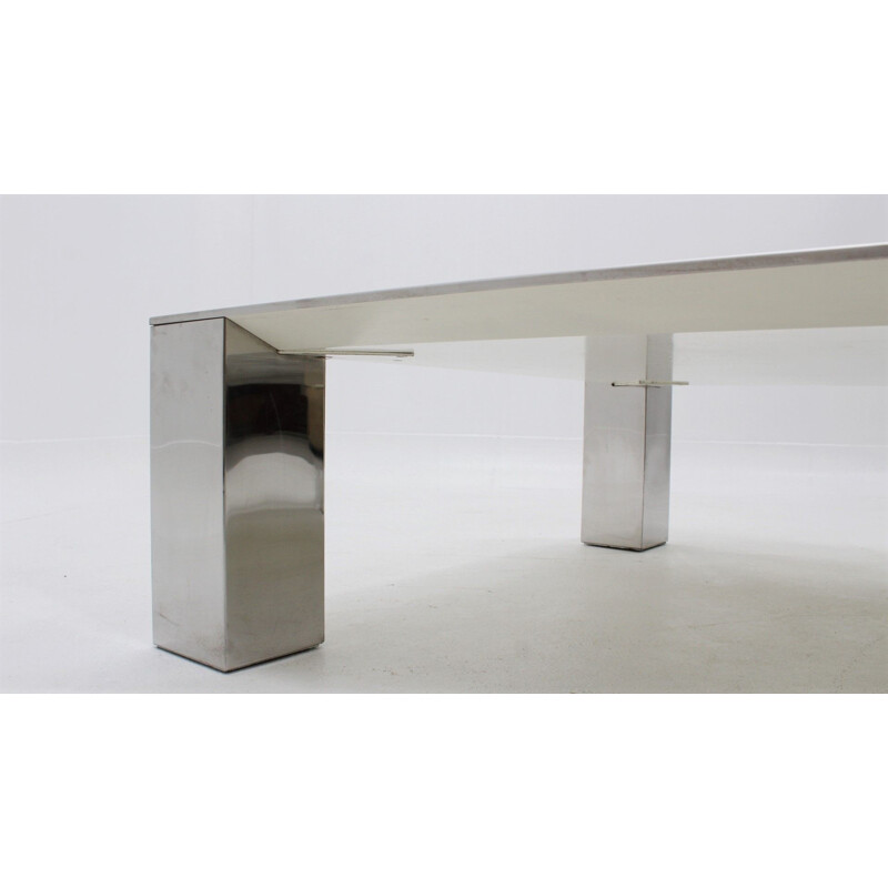 Vintage coffee table by Giovanni Offredi for Saporiti, 1970s