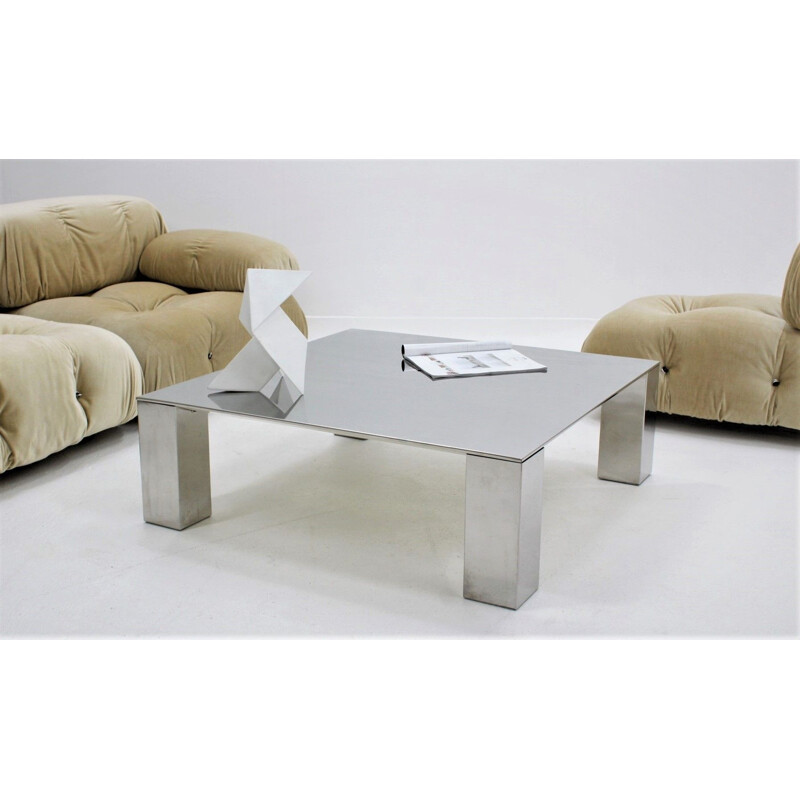 Vintage coffee table by Giovanni Offredi for Saporiti, 1970s