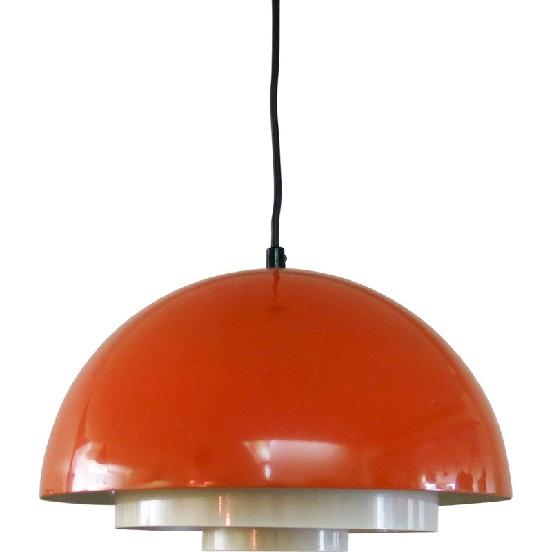 Fog & Mørup hanging lamp in metal, Jo HAMMERBORG - 1970s