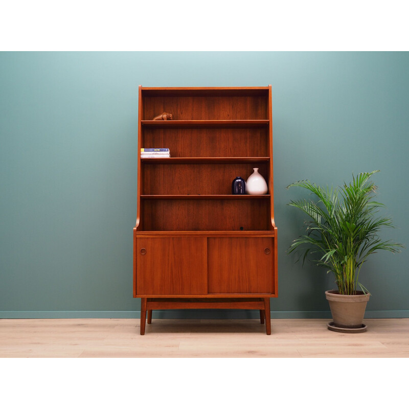 Vintage teak bookcase by by Johannes Sorth, Denmark, 1960-70s