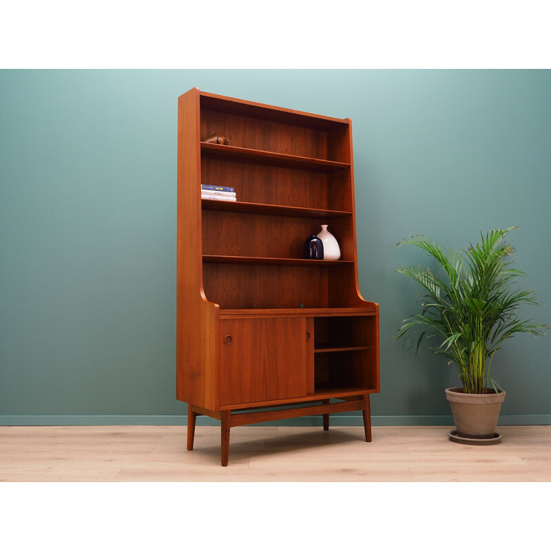 Vintage teak bookcase by by Johannes Sorth, Denmark, 1960-70s