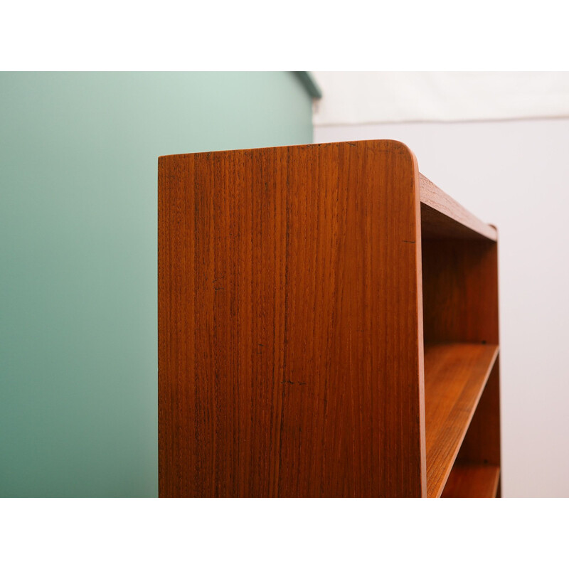 Vintage teak bookcase by by Johannes Sorth, Denmark, 1960-70s