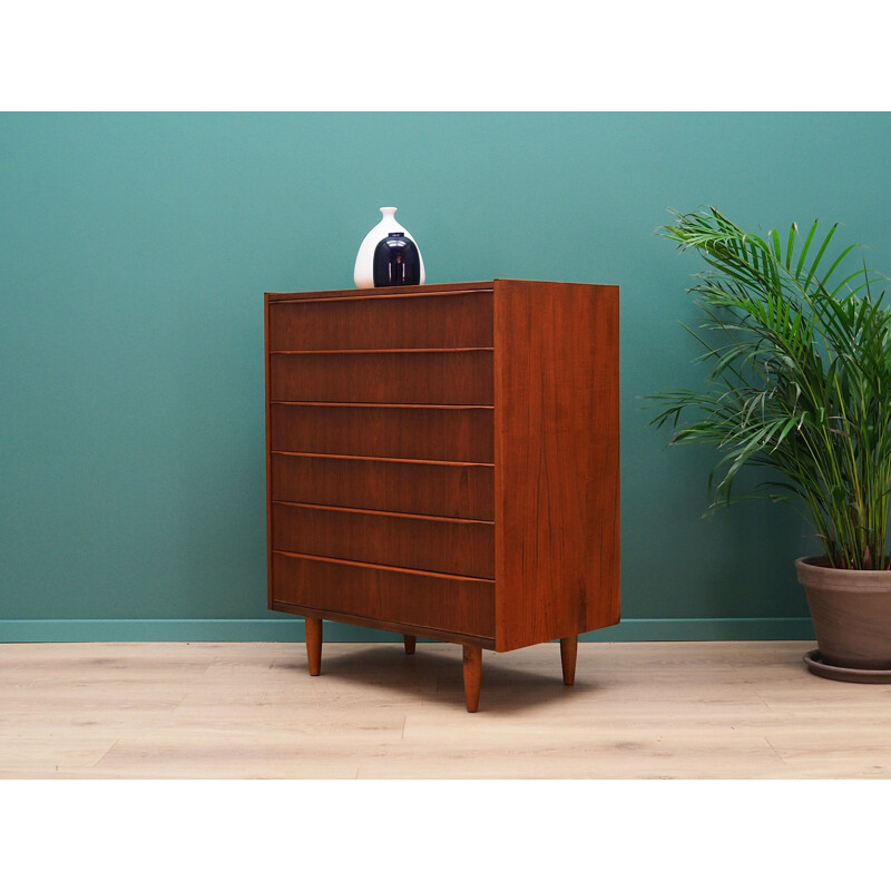 Vintage teak Chest Of Drawer, Denmark, 1960-70s