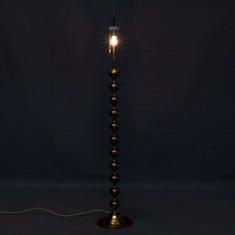 Vintage-Stehlampe aus Messing für Kaiser Leuchten, 1970