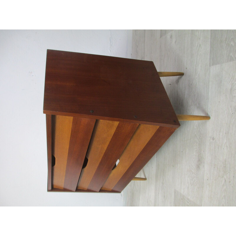 Vintage teak shoe cabinet, Germany, 1960s