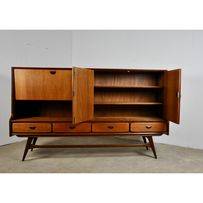 Armoire Vintage en teck de Louis Van Teeffelen & Jaap Ravelli pour Wébé, 1950