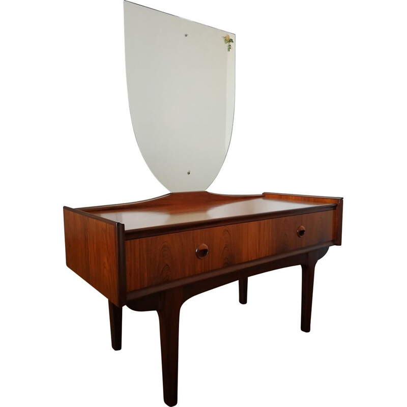 Vintage scandinavian rosewood dressing table, 1960s