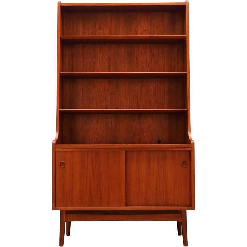 Vintage teak bookcase by by Johannes Sorth, Denmark, 1960-70s