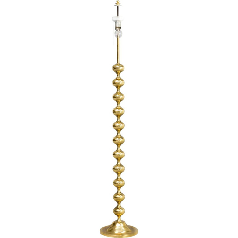 Vintage Brass floorlamp for Kaiser Leuchten, 1970s