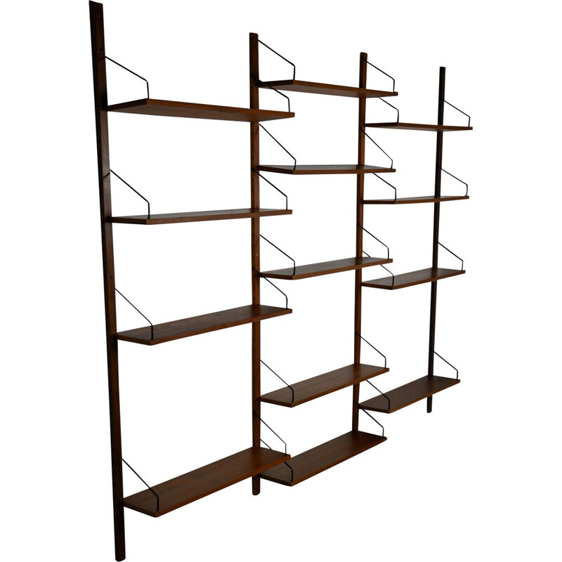 Vintage wall shelving system by Poul Cadovuis, 1960