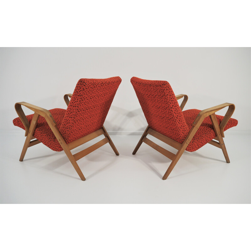 Set of 2 vintage Tatra armchairs, 1960s