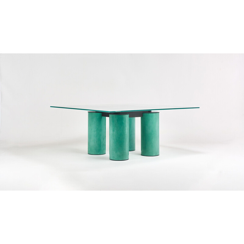 Vintage dining table David Law, Lella and Massimo Vignelli for Acerbis, 1980s