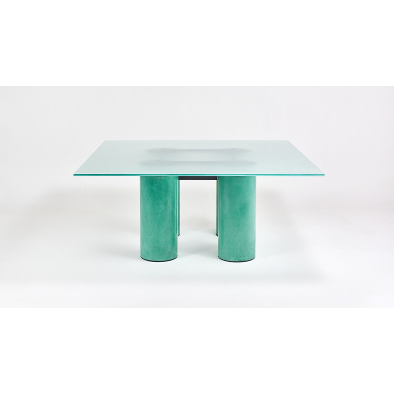 Vintage dining table David Law, Lella and Massimo Vignelli for Acerbis, 1980s