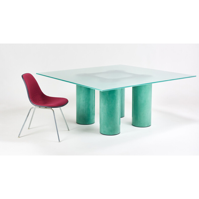 Vintage dining table David Law, Lella and Massimo Vignelli for Acerbis, 1980s