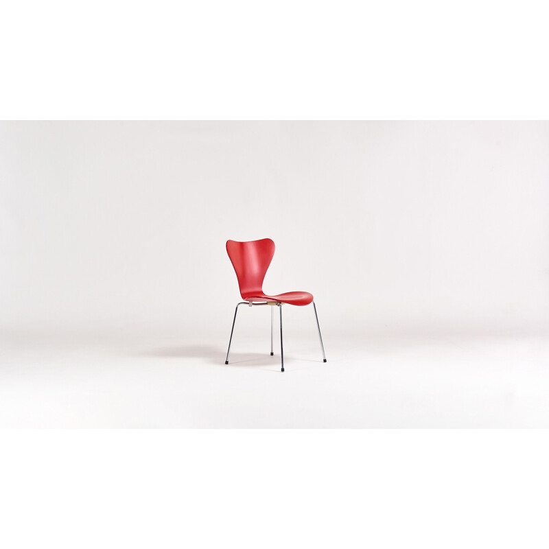 Set of 6 vintage "Butterfly" 3107 chairs by Arne Jacobsen for Fritz Hansen, 1955