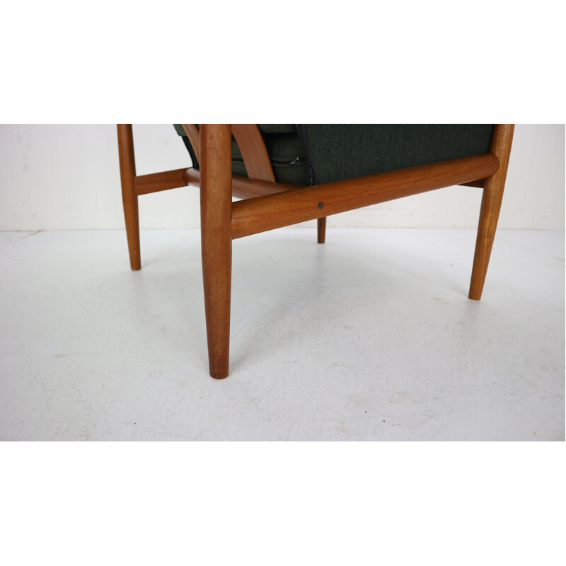 Pair of vintage Teak armchairs by Grete Jalk for France & Søn, Denmark, 1960s