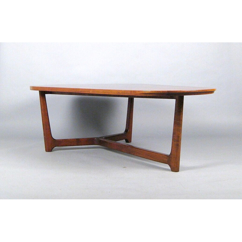 Vintage rosewood table, scandinavian style, 1950