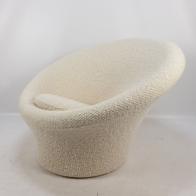 Vintage Big Mushroom Armchair & Pouf Set by Pierre Paulin for Artifort, 1960s