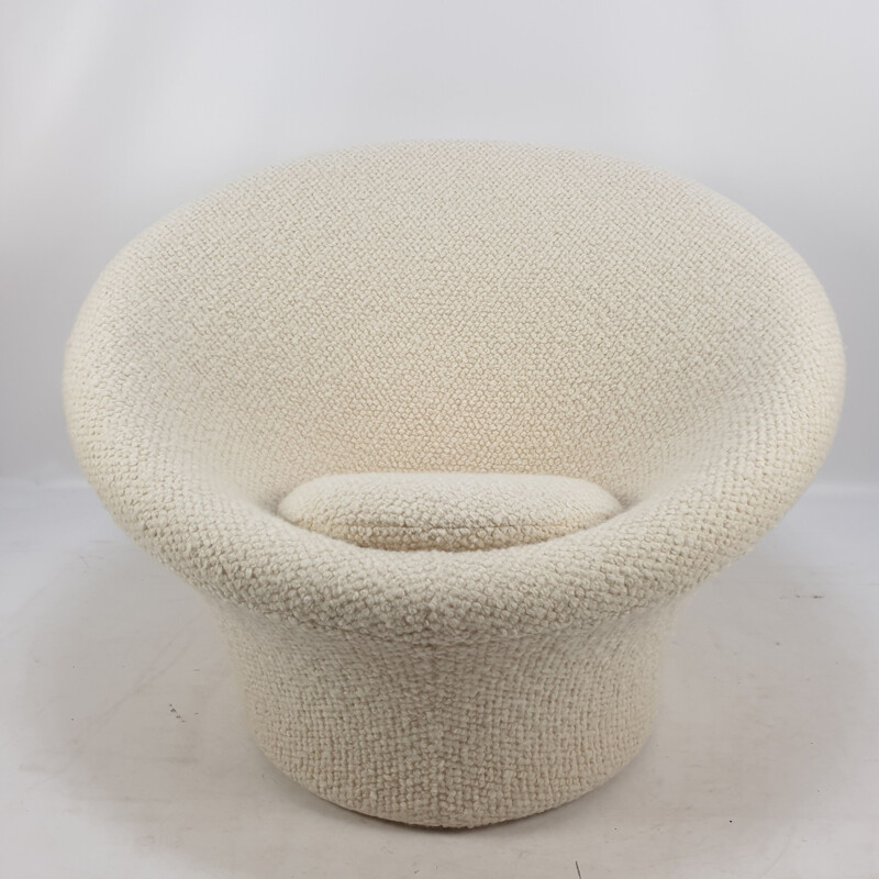 Vintage Big Mushroom Armchair & Pouf Set by Pierre Paulin for Artifort, 1960s