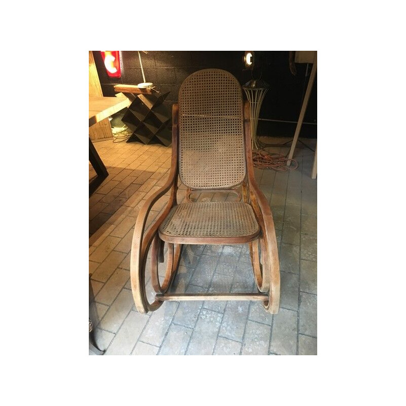 Vintage bentwood rocking chair, 1930s