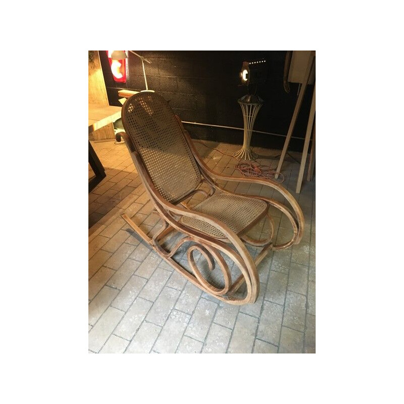 Vintage bentwood rocking chair, 1930s