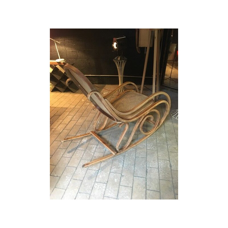 Vintage bentwood rocking chair, 1930s
